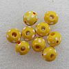 Wooden Jewelery Beads, Round 9x10mm Hole:3mm, Sold by PC