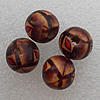 Wooden Jewelery Beads, Round 12x13mm Hole:3mm, Sold by PC