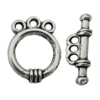 Clasp Zinc Alloy Jewelry Findings Lead-free, Loop:14x18mm, Bar:20x5mm, Hole:2mm, Sold by Bag
