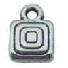 Connector Zinc Alloy Jewelry Findings Lead-free, 8x12mm Hole:1mm,2mm, Sold by Bag