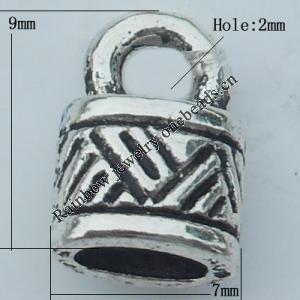 Connector Zinc Alloy Jewelry Findings Lead-free, 7x9mm Hole:2mm, Sold by Bag