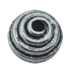 Bead Zinc Alloy Jewelry Findings Lead-free, 12x12mm, Hole:2mm, Sold by Bag