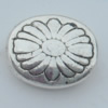 Bead Zinc Alloy Jewelry Findings Lead-free, 12x10mm, Hole:1.5mm, Sold by Bag