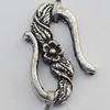 Clasp Zinc Alloy Jewelry Findings Lead-free, 16x22mm, Sold by Bag