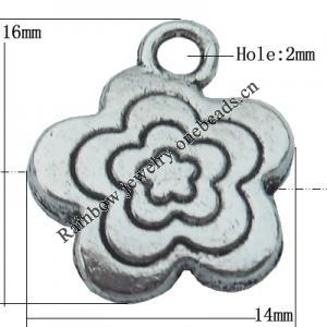 Connector Zinc Alloy Jewelry Findings Lead-free, 14x16mm Hole:2mm, Sold by Bag