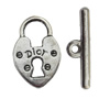 Clasp Zinc Alloy Jewelry Findings Lead-free, Loop:13x20mm, Bar:23x3mm Hole:1.5mm, Sold by Bag