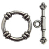 Clasp Zinc Alloy Jewelry Findings Lead-free, Loop:20mm, Bar:28x5mm Hole:2.5mm, Sold by Bag