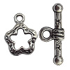 Clasp Zinc Alloy Jewelry Findings Lead-free, Loop:13x17mm, Bar:20x4mm Hole:3mm, Sold by Bag