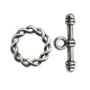 Clasp Zinc Alloy Jewelry Findings Lead-free, Loop:21mm, Bar:24x4mm Hole:2.5mm, Sold by Bag