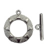 Clasp Zinc Alloy Jewelry Findings Lead-free, Loop:23x27mm, Bar:23x3mm Big Hole:2mm Small Hole:1.5mm, Sold by Bag