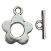 Clasp Zinc Alloy Jewelry Findings Lead-free, Loop:17x21mm, Bar:16x3mm Big Hole:3mm, Sold by Bag