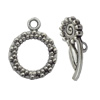 Clasp Zinc Alloy Jewelry Findings Lead-free, Loop:15x20mm, Bar:22x9mm Big Hole:2mm Small Hole:1.5mm, Sold by Bag