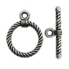 Clasp Zinc Alloy Jewelry Findings Lead-free, Loop:18x22mm, Bar:26x13mm Big Hole:2mm, Sold by Bag