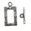 Clasp Zinc Alloy Jewelry Findings Lead-free, Loop:12x23mm, Bar:16x4mm Big Hole:2mm, Sold by Bag