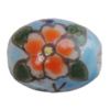 Porcelain beads, Oval 10x8mm Hole:1mm, Sold by Bag