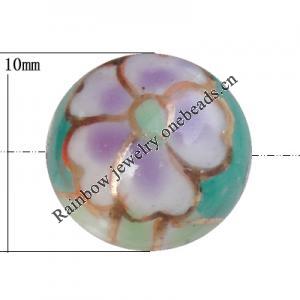 Porcelain beads, Round 10mm Hole:1mm, Sold by Bag