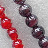 Plate Colorized Lampwork Beads, Round 12mm Hole: About 1.5mm, Sold by PC