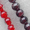 Plate Colorized Lampwork Beads, Mix Color, Round 14mm Hole: About 1.5mm, Sold by Group