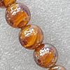 Plate Colorized Lampwork Beads, Round 12mm Hole: About 1.5mm, Sold by PC