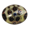 Porcelain beads, Oval 10x8mm Hole:1mm, Sold by Bag