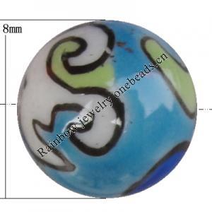 Porcelain beads, Oval 12x10mm Hole:1mm, Sold by Bag