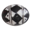 Porcelain beads, Oval 12x10mm Hole:1mm, Sold by Bag