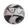 Porcelain beads, Round 10mm Hole:1mm, Sold by Bag