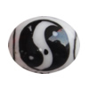 Porcelain beads, Oval 12x10mm Hole:1mm, Sold by Bag