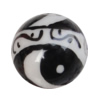 Porcelain beads, Round 12mm Hole:1mm, Sold by Bag