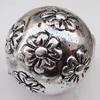 Jewelry findings, CCB plastic Beads Antique Silver, Round 23mm Hole:3mm, Sold by Bag
