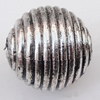 Jewelry findings, CCB plastic Beads Antique Silver, Round 19mm Hole:5mm, Sold by Bag