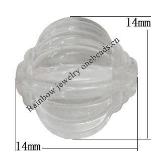 Fantastic Acrylic Beads, Lantern 14mm Hole:2mm, Sold by Bag