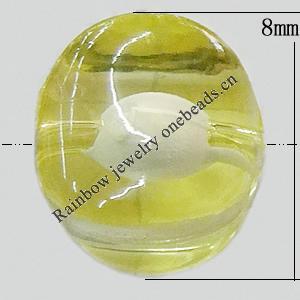 Fantastic Acrylic Beads, 8mm Hole:2mm, Sold by Bag