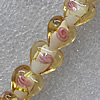 Lampwork Beads, Heart 12mm Hole: About 1.5mm, Sold by PC