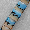 Lampwork Beads, Square 20mm Hole: About 2mm, Sold by PC