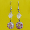 Lampwork Earring, About:15mm Length:45mm, Sold by Pair