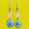 Lampwork Earring, About:15mm Length:45mm, Sold by Pair