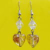 Lampwork Earring, About:15mm Length:45mm, Sold by Pair