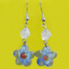 Lampwork Earring, About:15mm Length:45mm, Sold by Pair