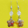 Lampwork Earring, About:15mm Length:45mm, Sold by Pair