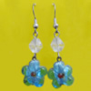 Lampwork Earring, About:15mm Length:45mm, Sold by Pair