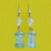 Lampwork Earring, About:16x8mm Length:45mm, Sold by Pair