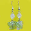 Lampwork Earring, About:15mm Length:45mm, Sold by Pair