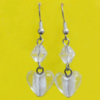 Lampwork Earring, About:15mm Length:45mm, Sold by Pair