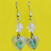 Lampwork Earring, About:15mm Length:45mm, Sold by Pair