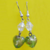 Lampwork Earring, About:15mm Length:45mm, Sold by Pair