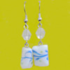 Lampwork Earring, About:16x8mm Length:45mm, Sold by Pair