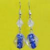 Lampwork Earring, About:16x16mm Length:45mm, Sold by Pair