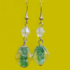 Lampwork Earring, About:16x16mm Length:45mm, Sold by Pair