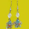 Lampwork Earring, About:15mm Length:45mm, Sold by Pair